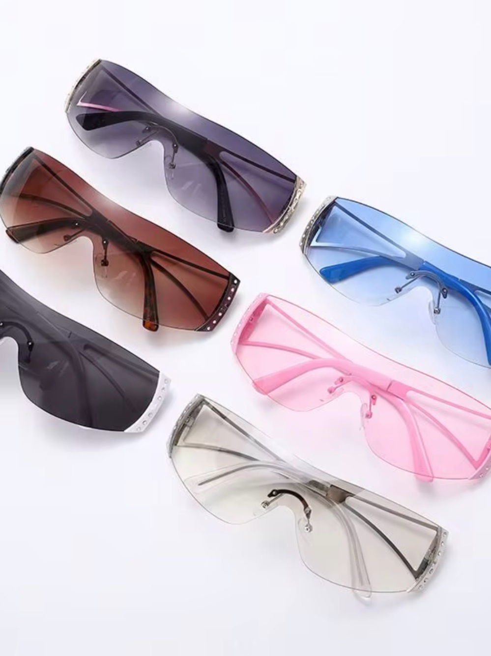 Shield Sunglasses - Pink Lens